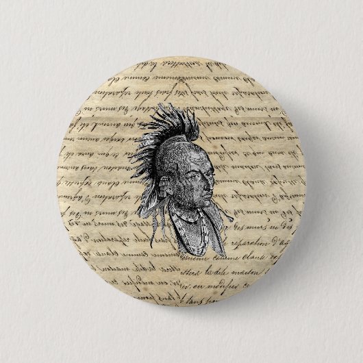 Badge Rond 5 Cm Indien (Devant)