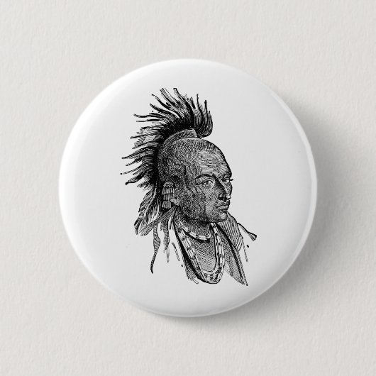 Badge Rond 5 Cm Indien (Devant)