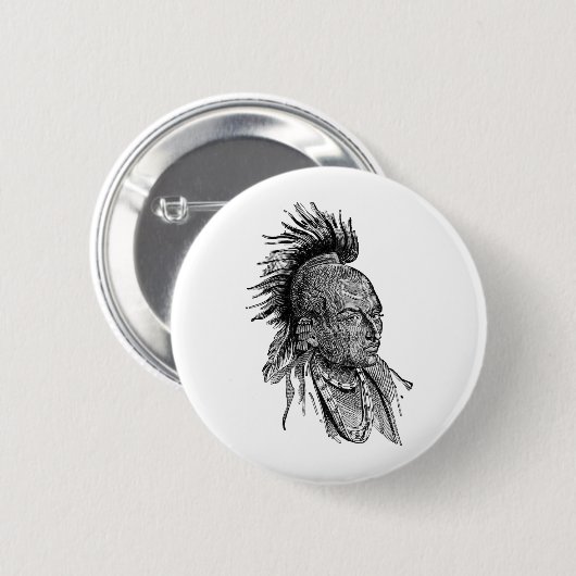 Badge Rond 5 Cm Indien (Devant & derrière)