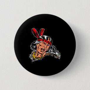 Badge Rond 5 Cm Indien noir