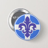 Badge Rond 5 Cm Indigene du Québec (Devant & derrière)