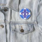 Badge Rond 5 Cm Indigene du Québec (En situation)