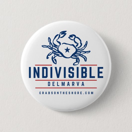 Badge Rond 5 Cm Indivisible DelMarVa Button (Devant)
