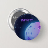 Badge Rond 5 Cm Infinité Dans Le Bouton Violet (Devant & derrière)