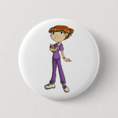 Badge Rond 5 Cm Infirmière (Devant)