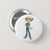 Badge Rond 5 Cm Infirmière (Devant & derrière)