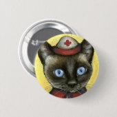 Badge Rond 5 Cm Infirmière (Devant & derrière)