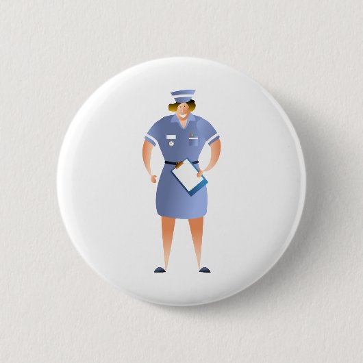 Badge Rond 5 Cm Infirmière (Devant)