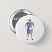 Badge Rond 5 Cm Infirmière (Devant & derrière)