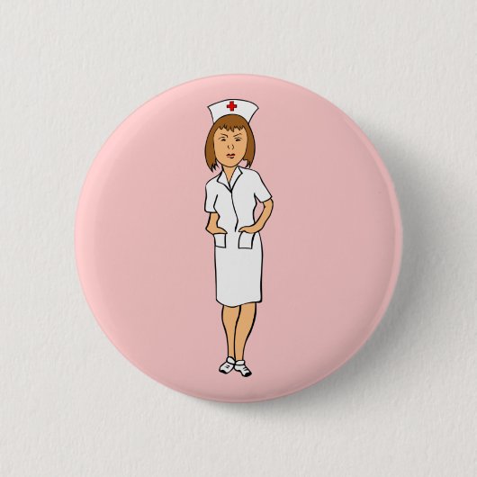 Badge Rond 5 Cm Infirmière (Devant)