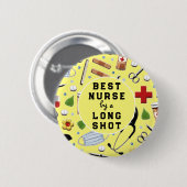Badge Rond 5 Cm Infirmière Appréciation (Devant & derrière)