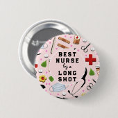 Badge Rond 5 Cm Infirmière Appréciation (Devant & derrière)