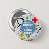 Badge Rond 5 Cm Infirmière Appréciation (Devant & derrière)