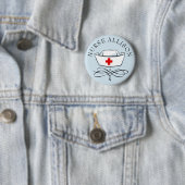 Badge Rond 5 Cm Infirmière Casquette Ajouter un nom (En situation)
