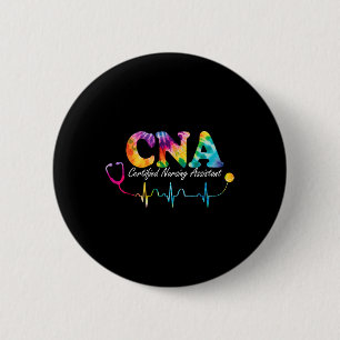 Badge Rond 5 Cm Infirmière certifiée Istant Tie Dye Cna Infirmière