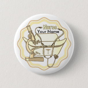 Badge Rond 5 Cm Infirmière Collage