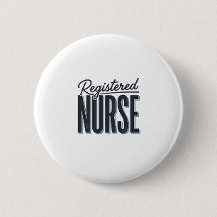 Badge Rond 5 Cm Infirmière diplômée Script Typographie Vector Desi