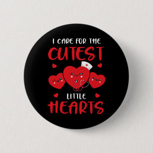 Badge Rond 5 Cm Infirmière drôle Saint-Valentin Rn Icu Er Femmes V