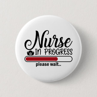 Badge Rond 5 Cm Infirmière en cours Funny Nursing School