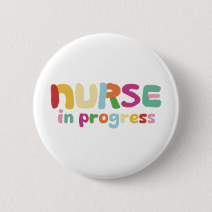 Badge Rond 5 Cm Infirmière en devenir