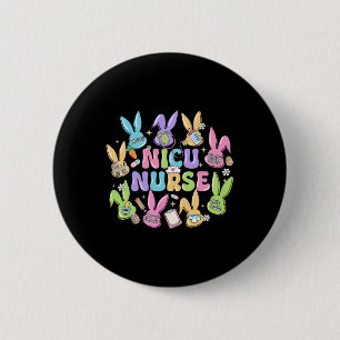Badge Rond 5 Cm Infirmière en néonatalogie de Pâques Unité de soin