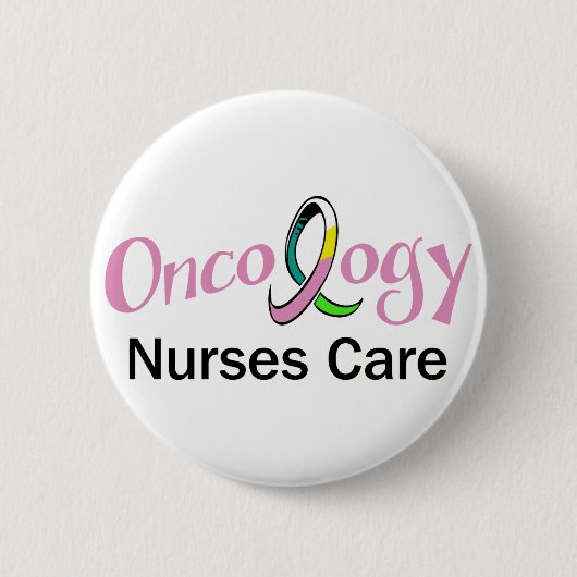 Badge Rond 5 Cm Infirmière en oncologie (Devant)