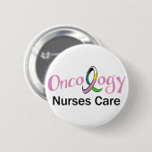 Badge Rond 5 Cm Infirmière en oncologie (Devant & derrière)