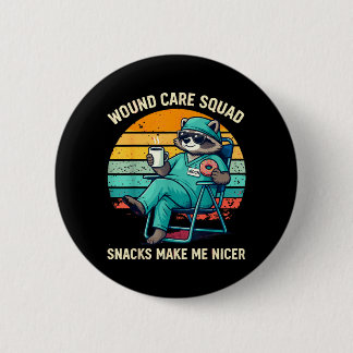 Badge Rond 5 Cm Infirmière en soins des plaies Les snacks drôles r