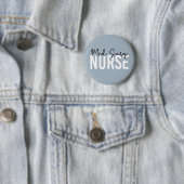 Badge Rond 5 Cm Infirmière en surg | Infirmière Médicale-chirurgic (En situation)
