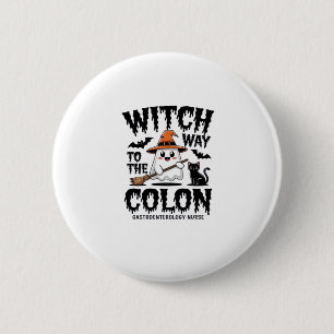 Badge Rond 5 Cm Infirmière Endo Halloween Infirmière gastro-intest