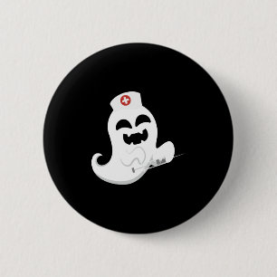 Badge Rond 5 Cm Infirmière fantôme Halloween