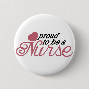 Badge Rond 5 Cm Infirmière fière