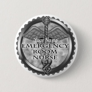 Badge Rond 5 Cm Infirmière Grey ER