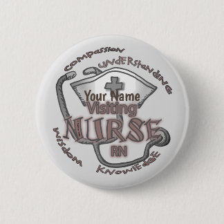 Badge Rond 5 Cm Infirmière invitée Axiom