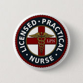 Badge Rond 5 Cm Infirmière LPN (Devant)