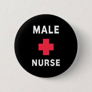 Badge Rond 5 Cm Infirmière masculine