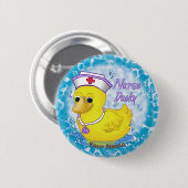 Badge Rond 5 Cm Infirmière mignonne (Devant & derrière)
