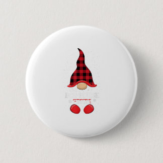 Badge Rond 5 Cm Infirmière PCU Gnome Buffalo Plaid Correspondant N