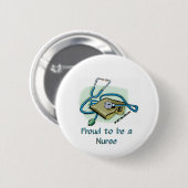 Badge Rond 5 Cm Infirmière Pride1 (Devant & derrière)