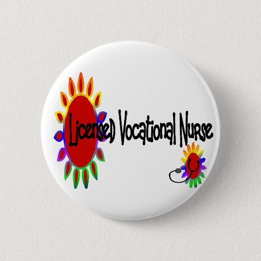 Badge Rond 5 Cm Infirmière professionnelle autorisée (Devant)