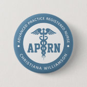 Badge Rond 5 Cm Infirmière professionnelle avancée de l'APRN (Devant)
