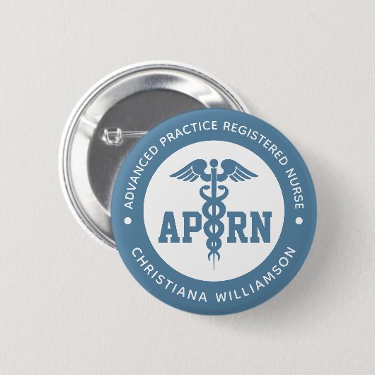 Badge Rond 5 Cm Infirmière professionnelle avancée de l'APRN (Devant & derrière)