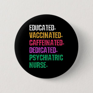 Badge Rond 5 Cm Infirmière psychiatrique rétro Soins infirmiers ps