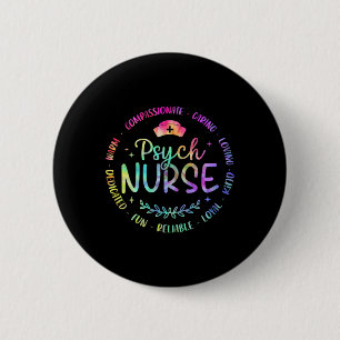 Badge Rond 5 Cm Infirmière psychiatrique RN Santé mentale Psych in