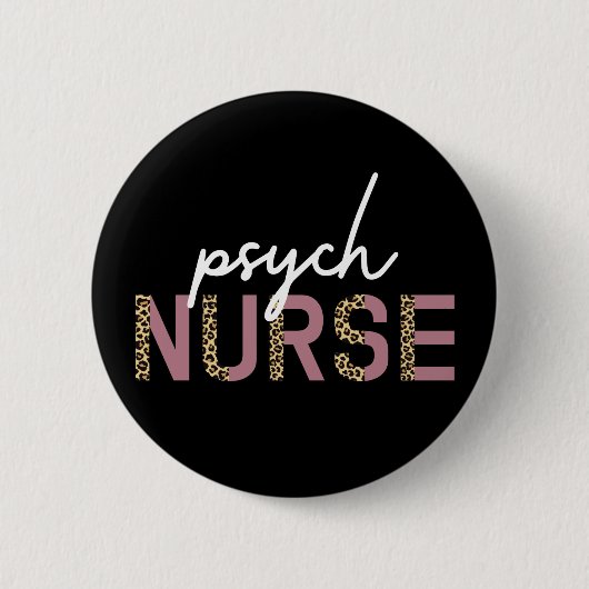 Badge Rond 5 Cm Infirmière psychique | Cadeaux pour infirmière en (Devant)