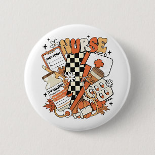 Badge Rond 5 Cm Infirmière reconnaissante Vie Turquie Mignon Thank