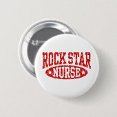 Badge Rond 5 Cm Infirmière rock Star (Devant & derrière)