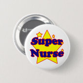 Badge Rond 5 Cm Infirmière superbe (Devant & derrière)