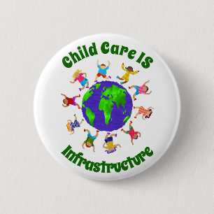 Badge Rond 5 Cm Infrastructure de garde d'enfants IS