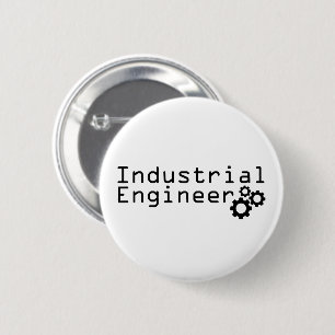 Badge Rond 5 Cm Ingénierie industrielle Ingénieur drôle